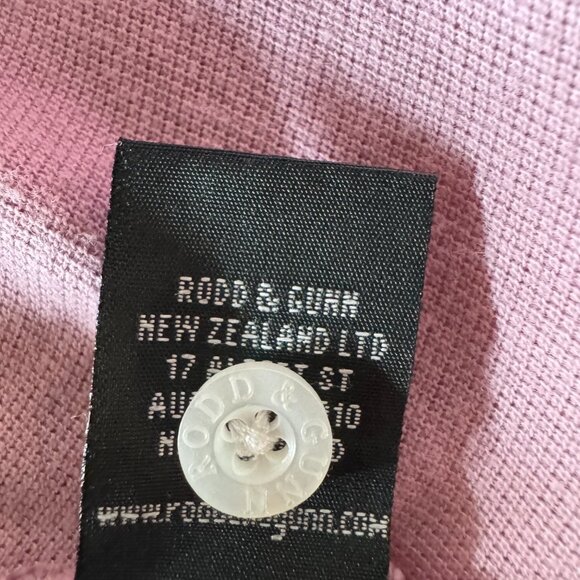 Rodd and Gunn mens short sleeve polo dusty rose color size small - Picture 11 of 11